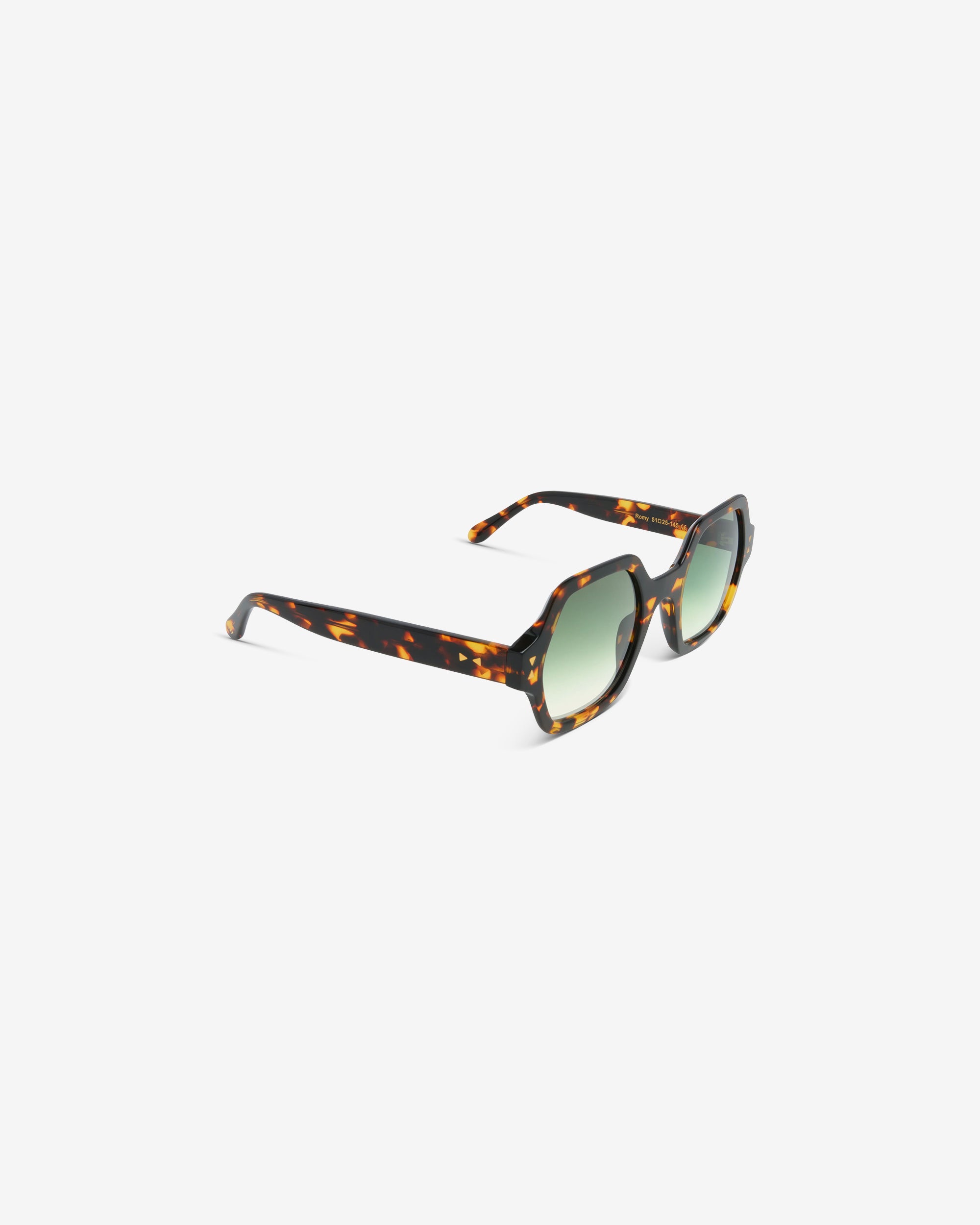 Romy Brown / Havana and Gradient Green Lenses