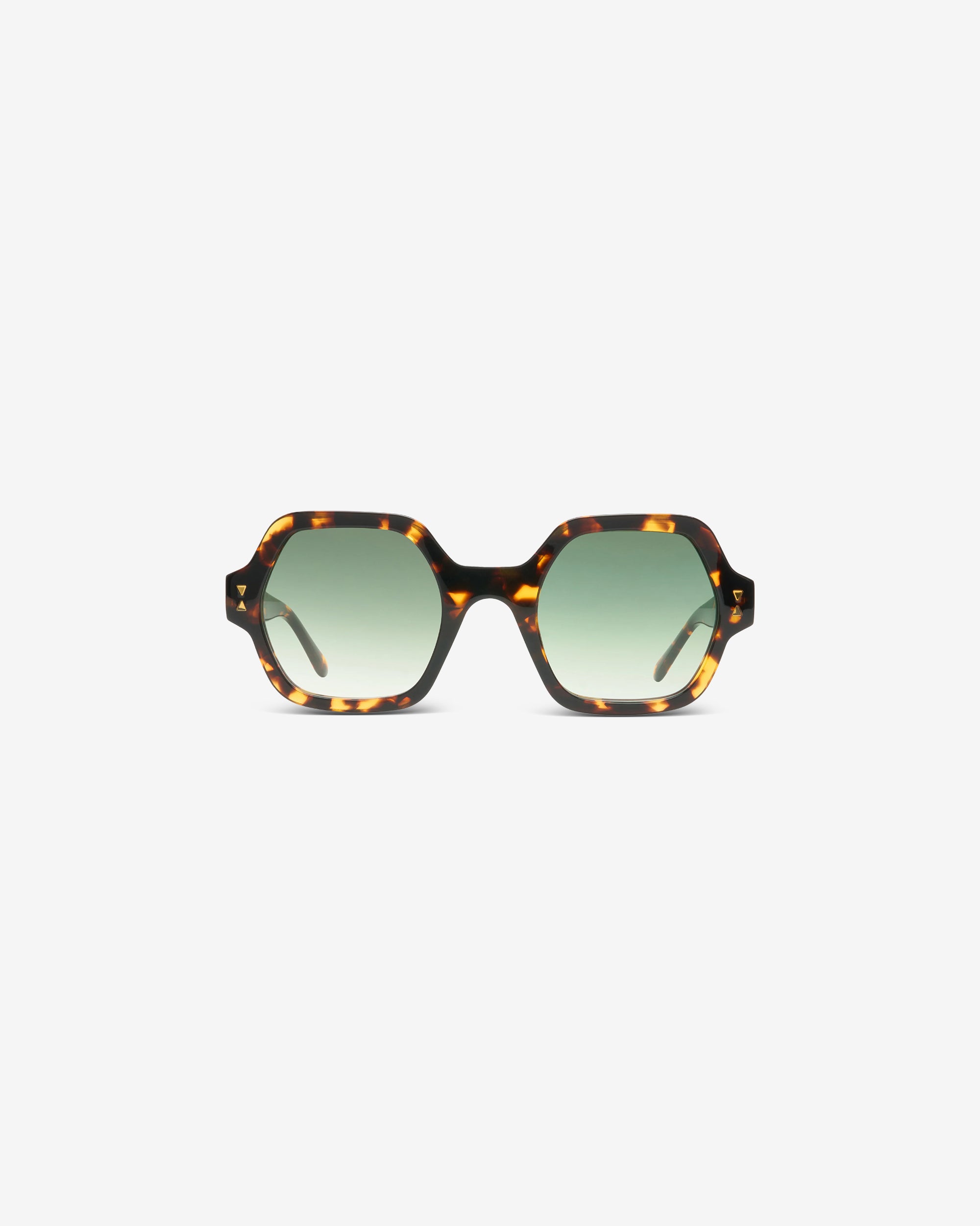 Romy Brown / Havana and Gradient Green Lenses