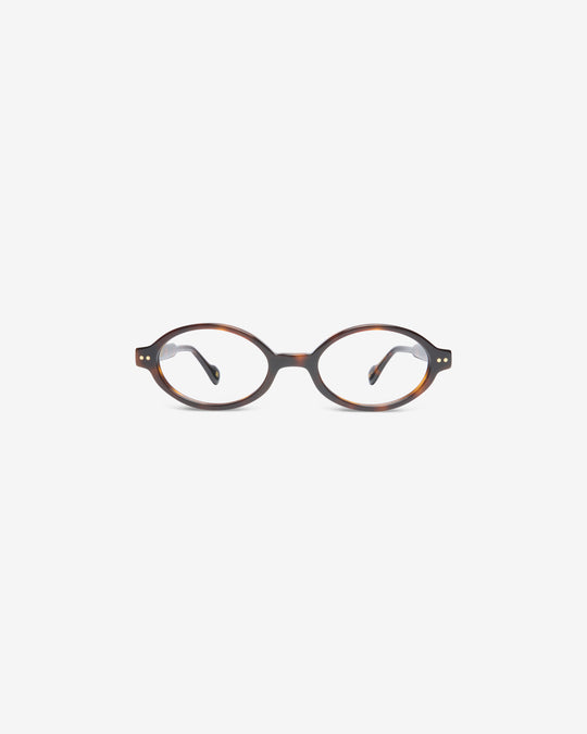 Lunettes de vue Dolores Écaille — monture ovale acétate, vue de face