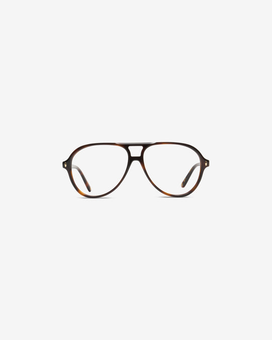 Lunettes de vue Ella Ecaille — monture ovale acétate, vue de face