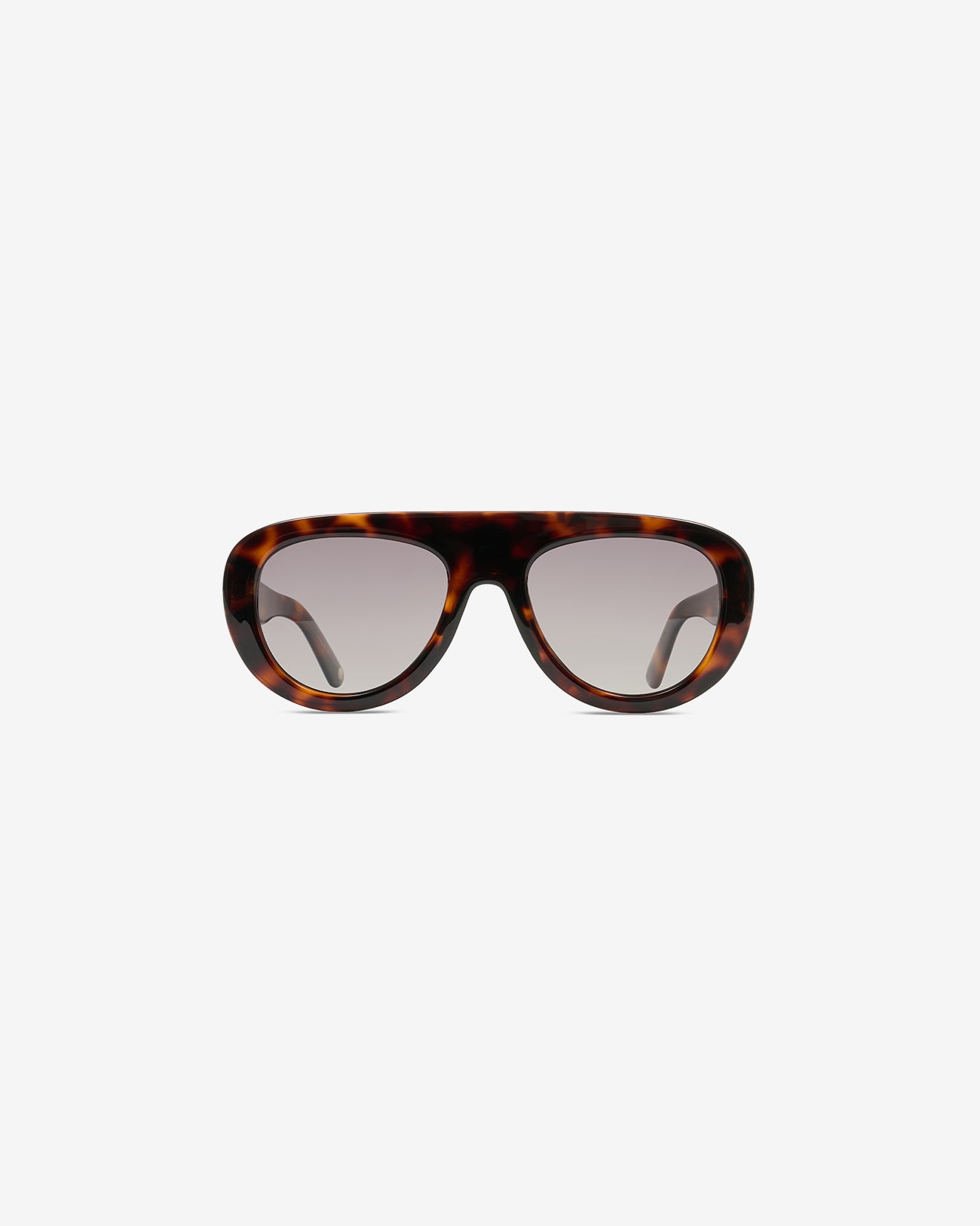 Lunettes de soleil Gloria Ecaille — monture masque acétate, vue de face