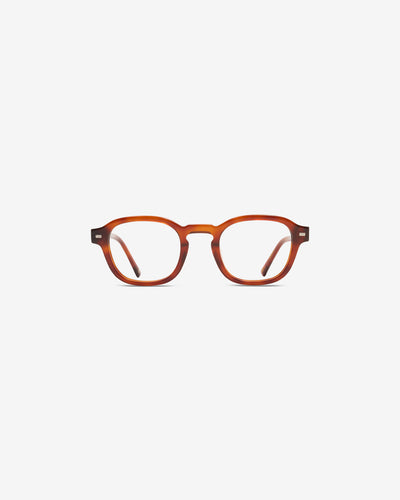 Lunettes de vue Harold Acajou — monture pantos acétate, vue de face