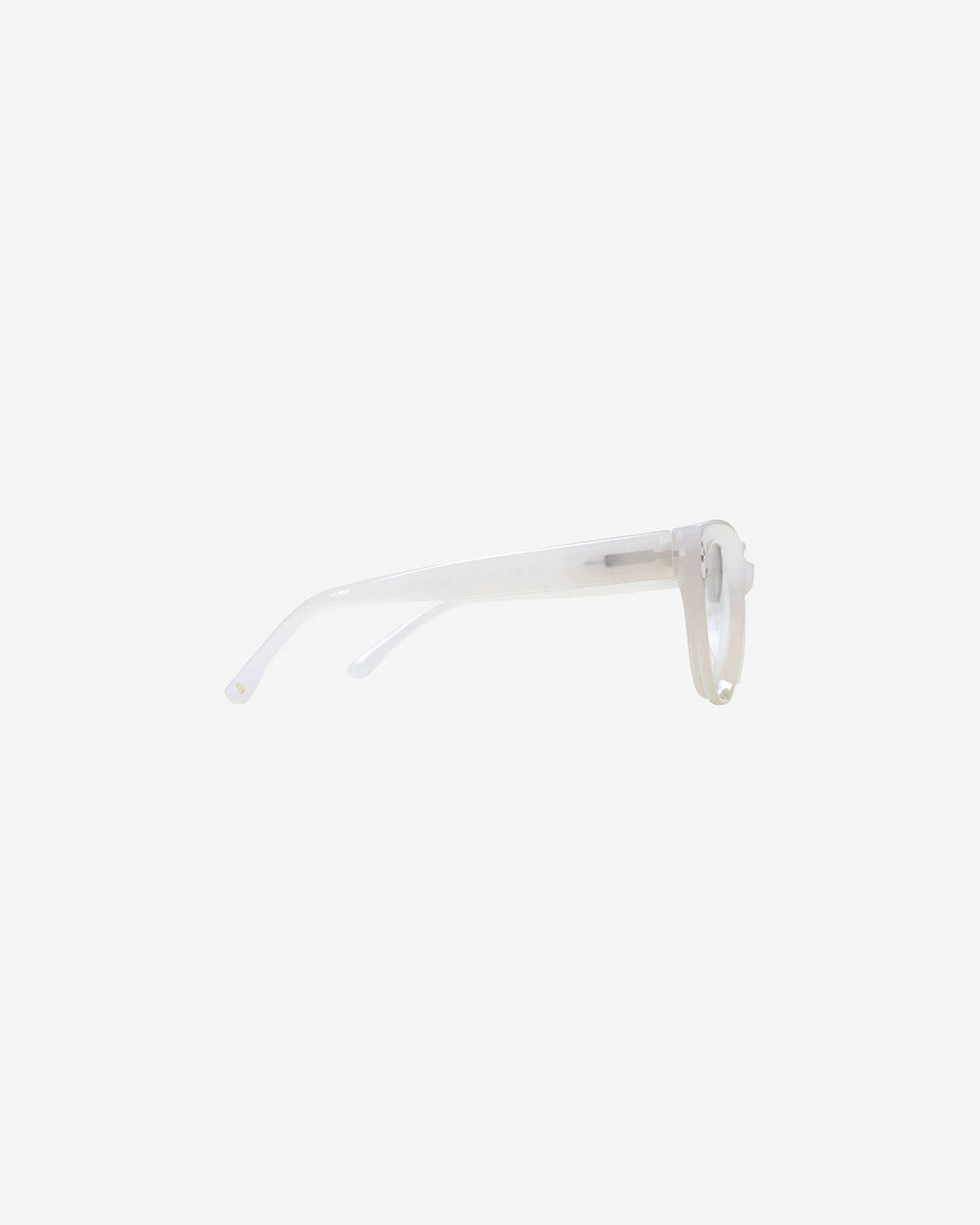 Lunettes de vue Lena Crème — monture papillon acétate, vue de profil