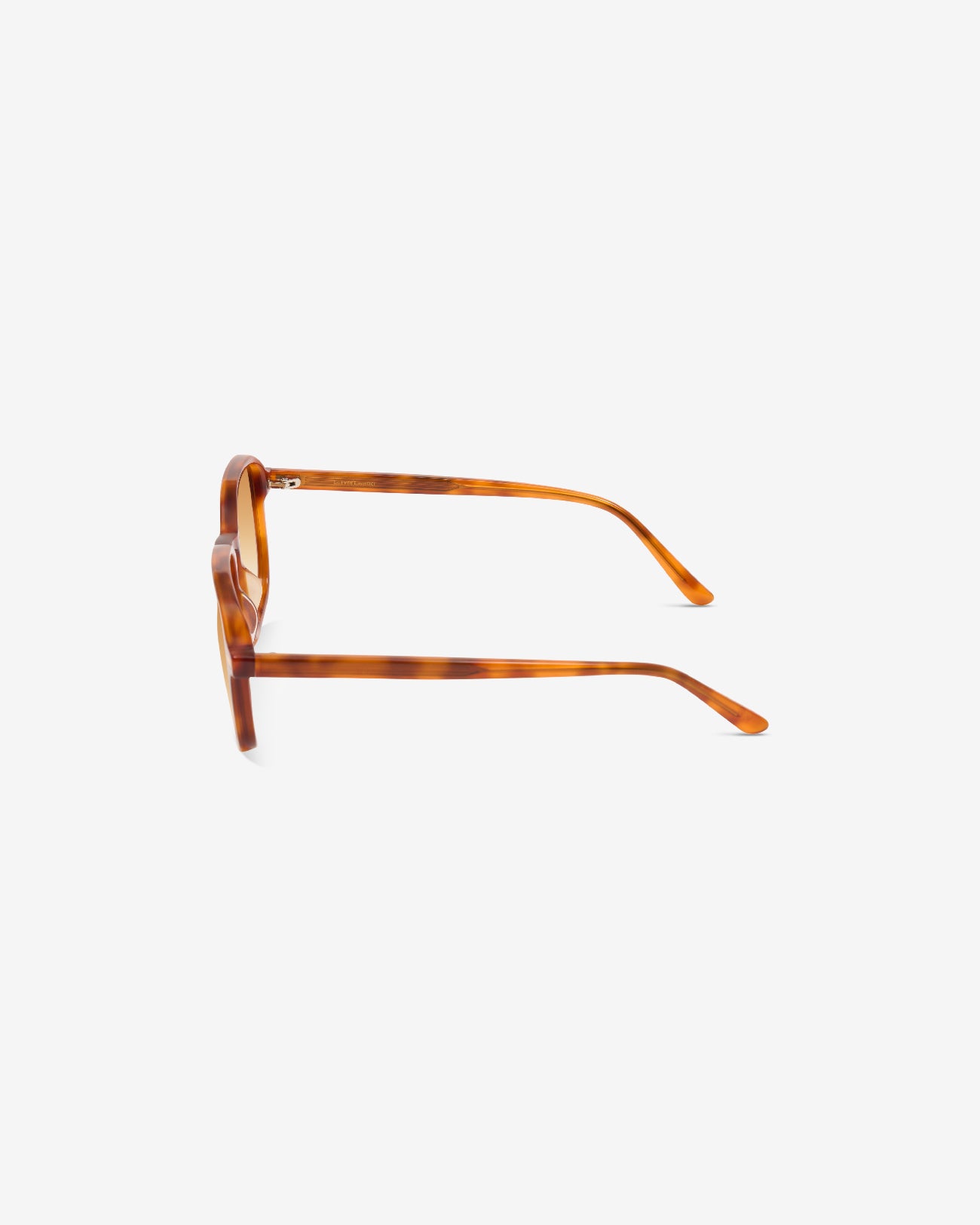 Lunettes de soleil Lupin Ecaille clair — monture rectangulaire acétate, vue de profil