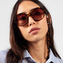 Sofia White Brown / Havana - Sunglasses Le Petit Lunetier