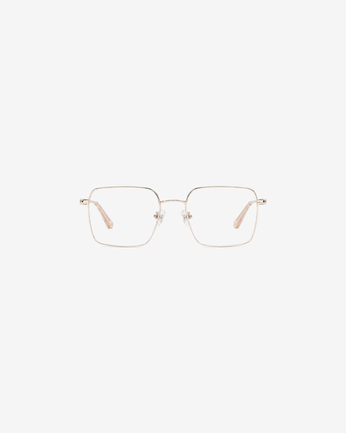 Lunettes de vue POL0105-C1 100% Santé — monture métal doré, vue de face