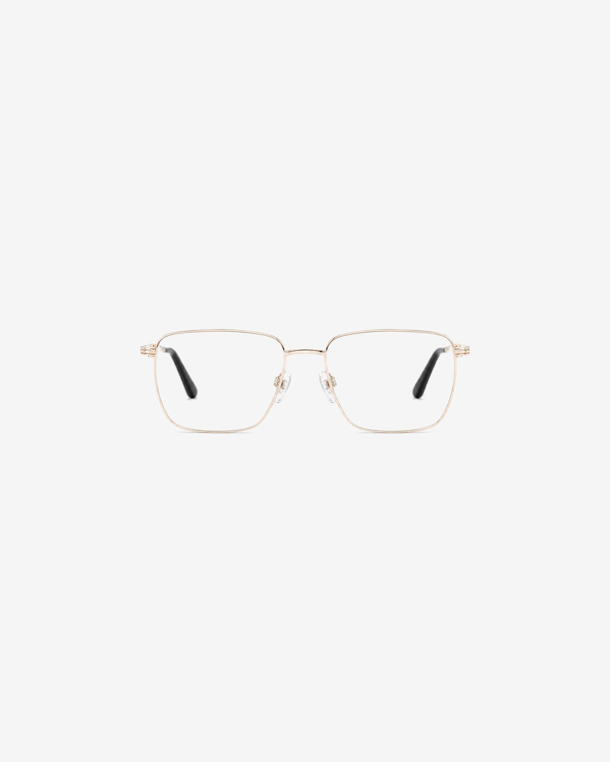 Lunettes de vue POL0125-C1 100% Santé — monture métal doré, vue de face
