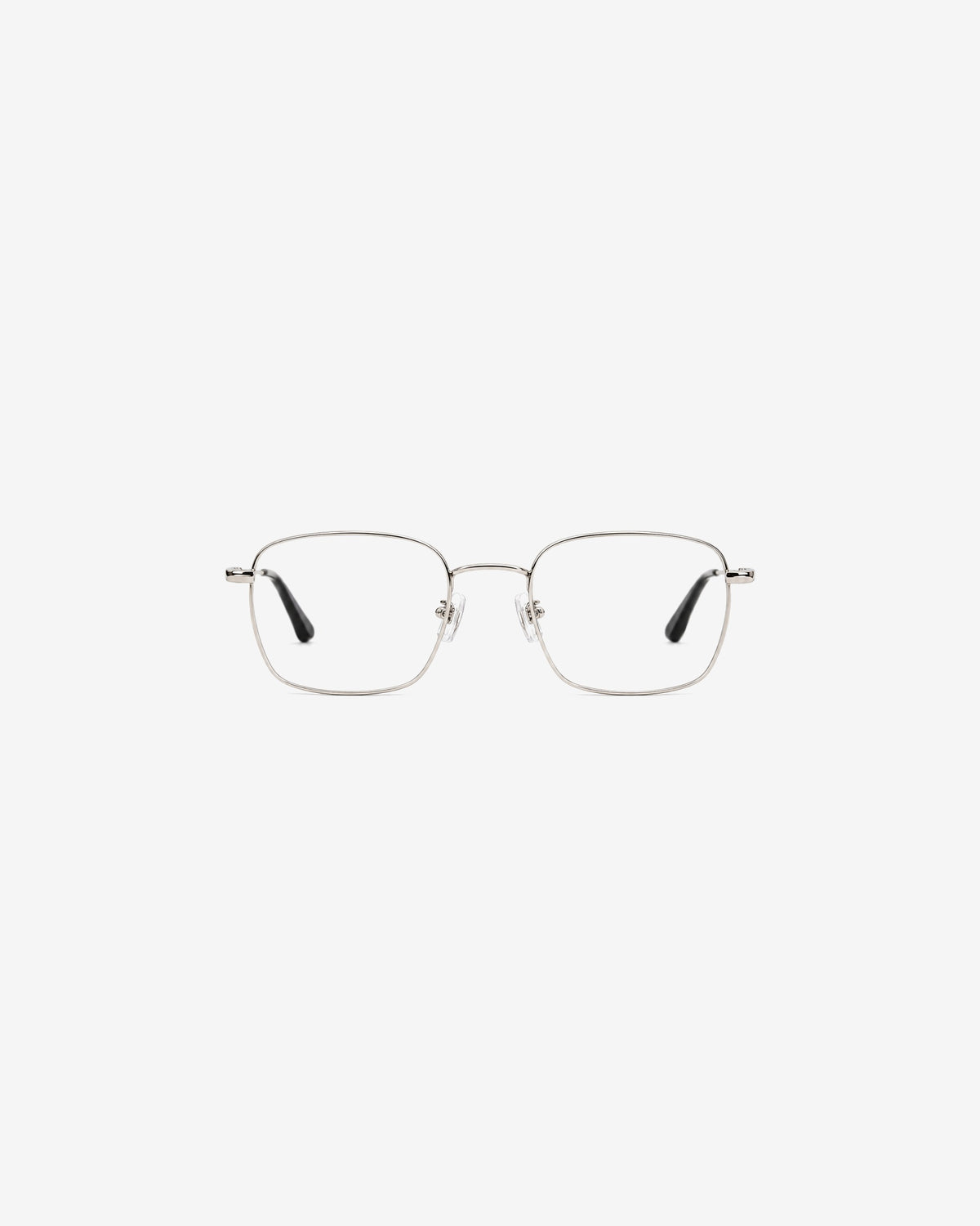 Lunettes de vue POL848-C2 100% Santé — monture métal argent, vue de face