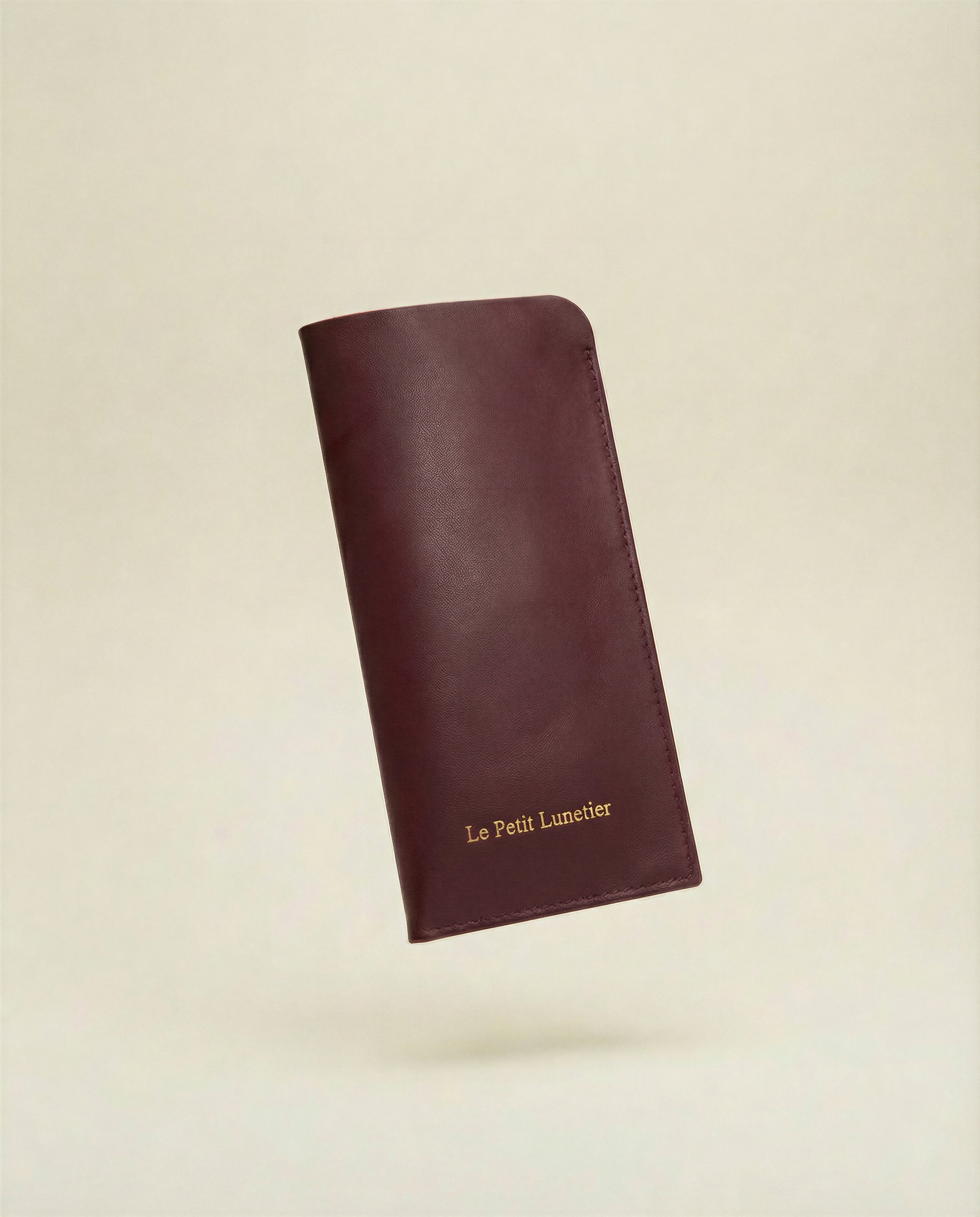 Pochette Bordeaux en cuir