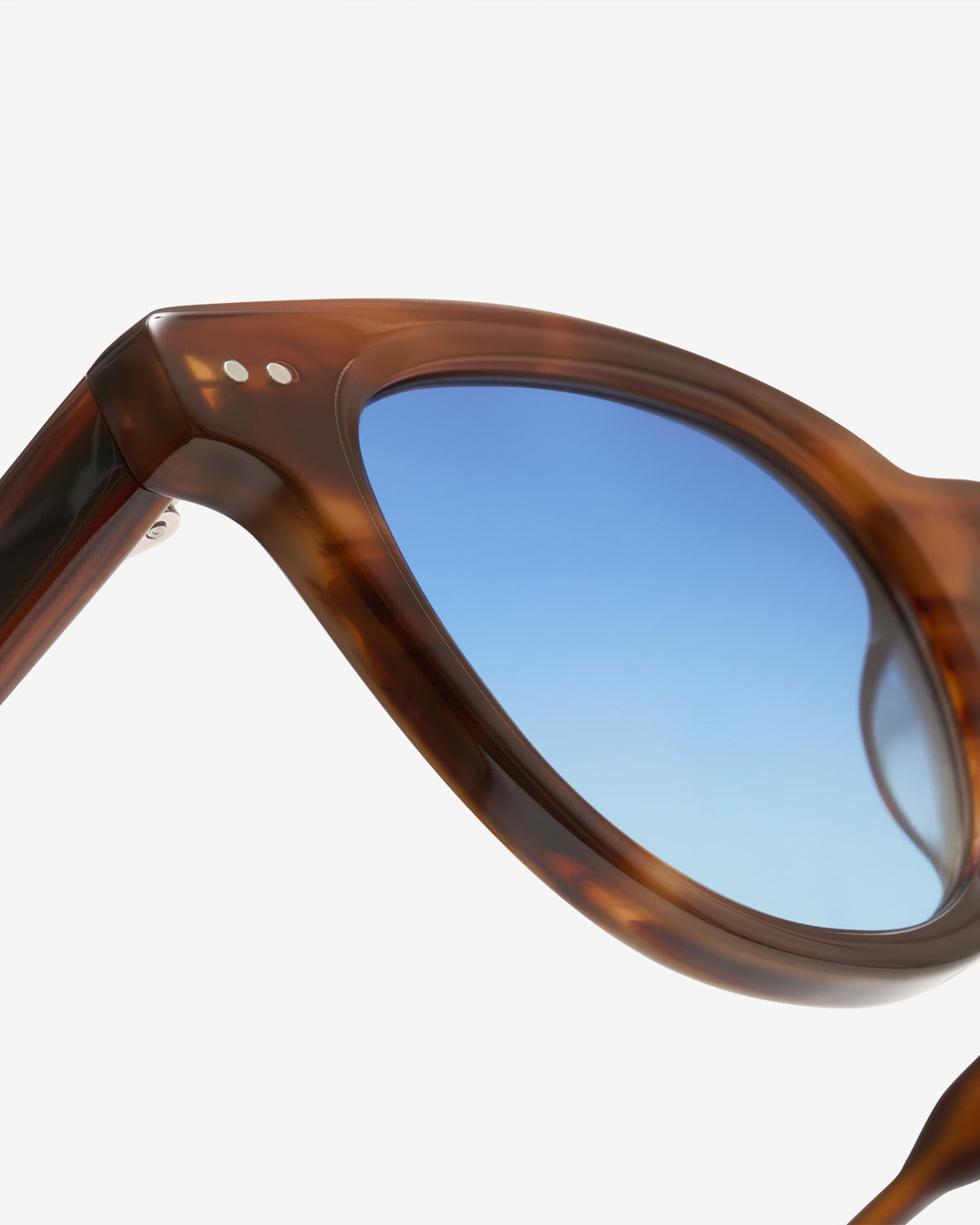 Lunettes de soleil Scott Ecaille — gros plan sur la charnière