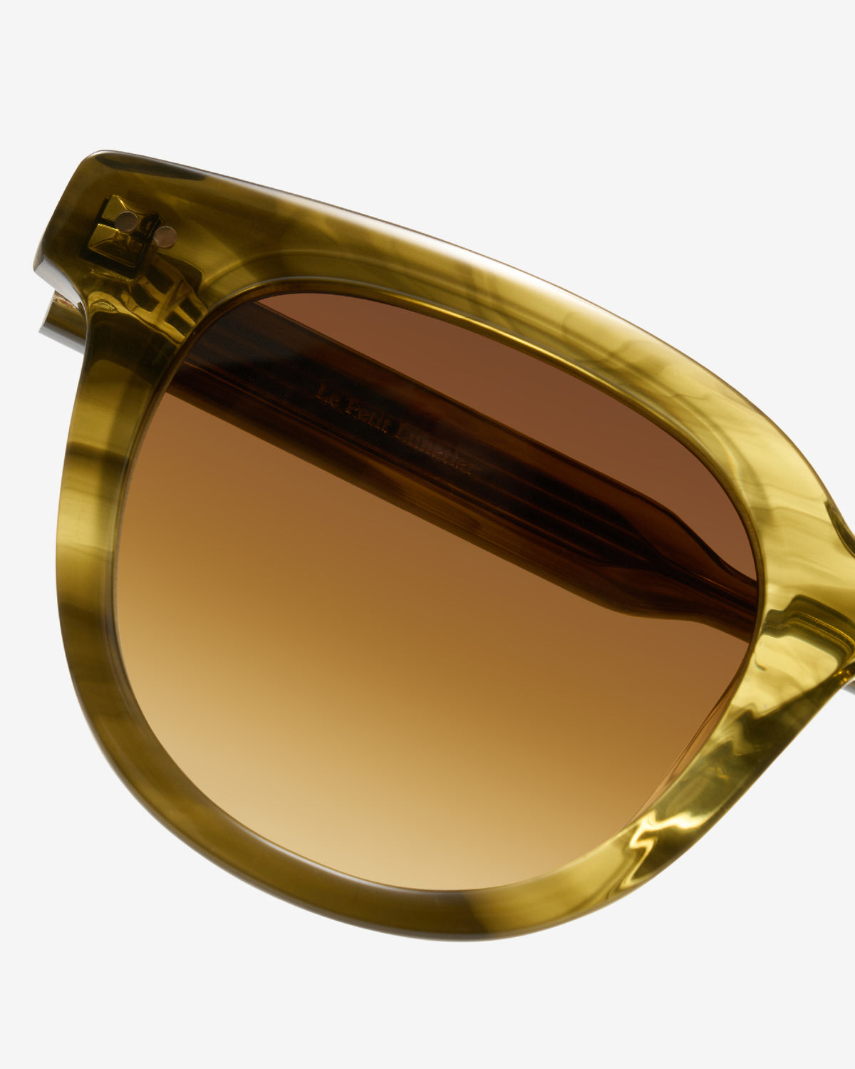 Lunettes de soleil Scott Olive — gros plan sur la branche
