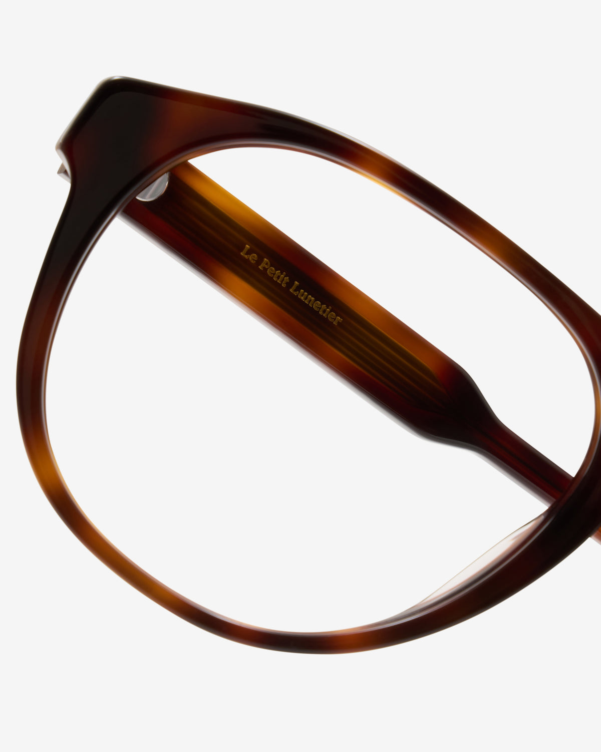 Monture optique Seymour Ecaille — gros plan sur la branche