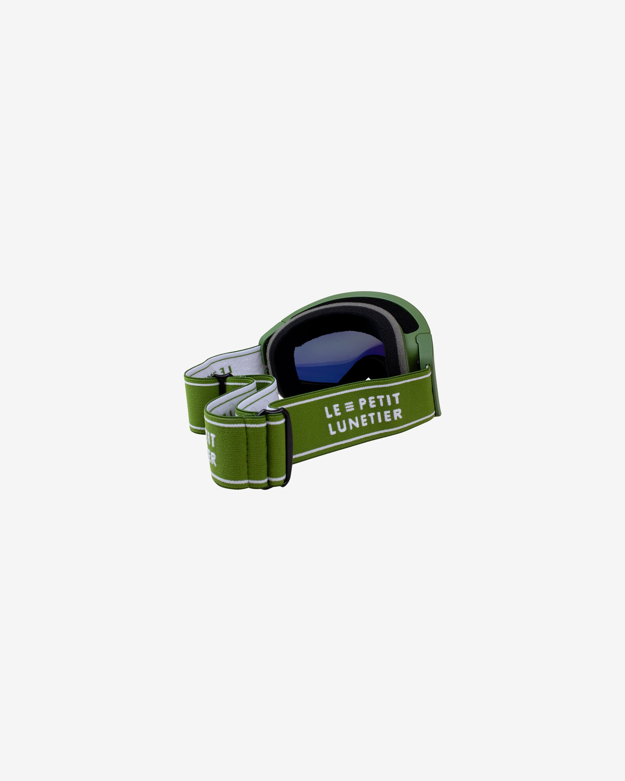 Valmorel Green Ski Mask with Orange Glass