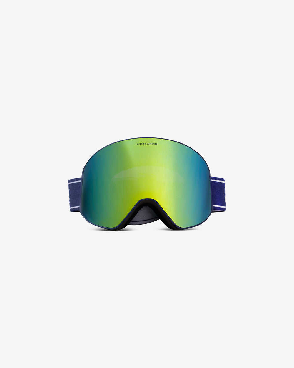 Avoriaz Blue Glass Gold Ski Mask