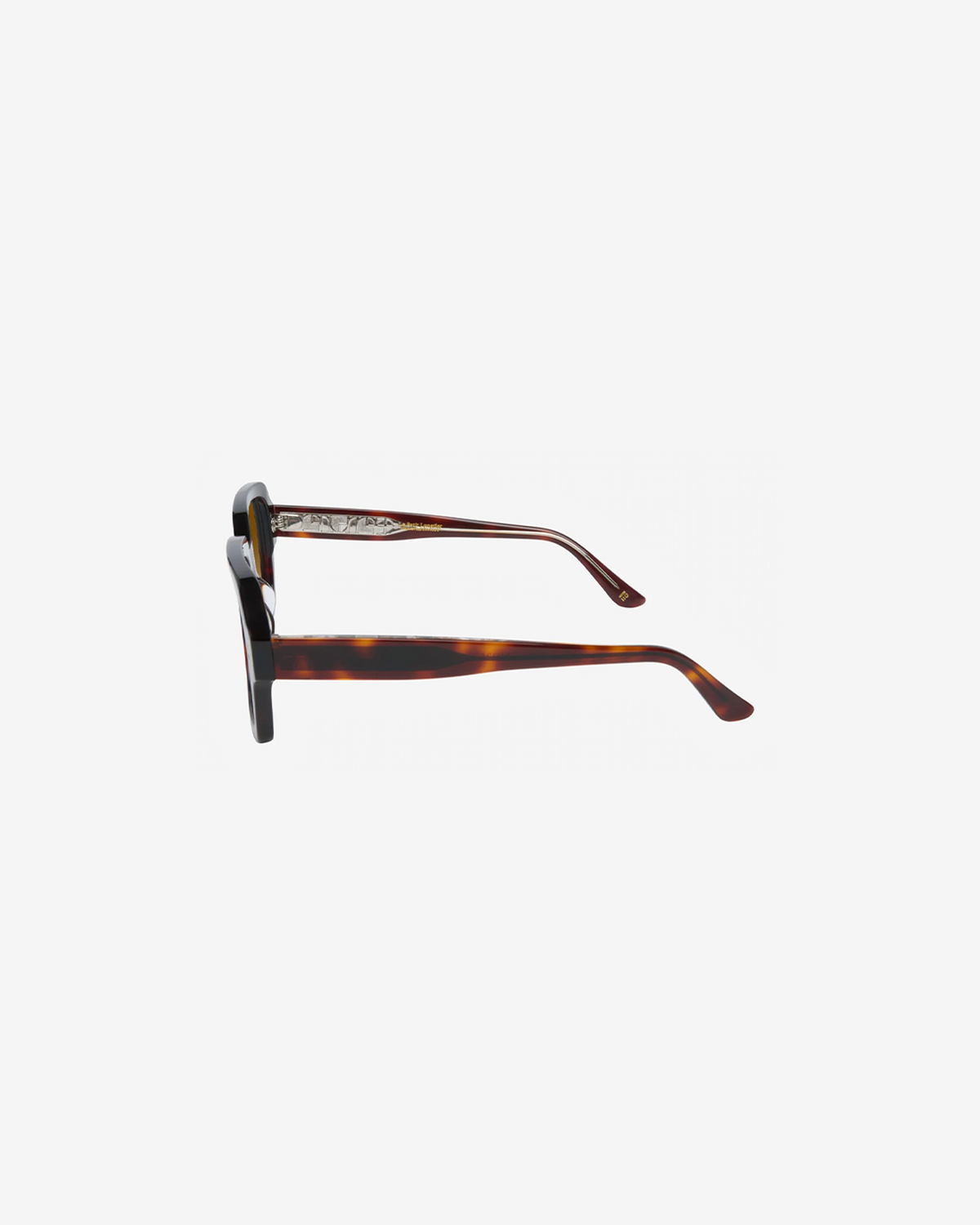 Lunettes de soleil Gabriel Écaille — monture rectangulaire acétate, vue de profil