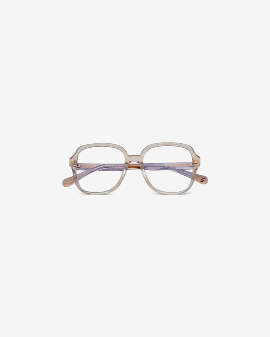 Lunettes de vue Gigi Champagne — monture oversize acétate, vue de face