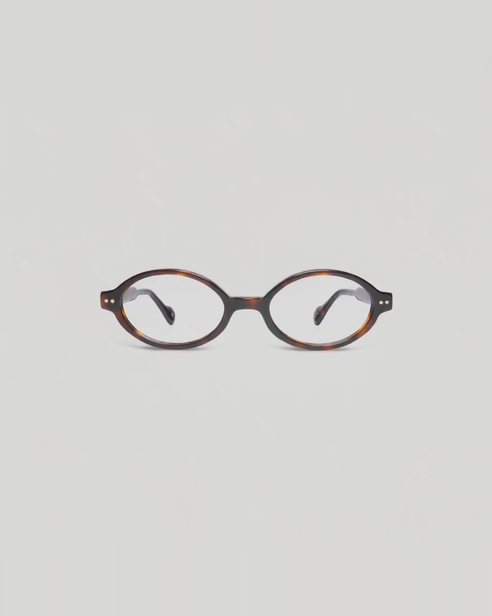 Lunettes de vue Dolores Écaille — monture ovale acétate, vue à 360°