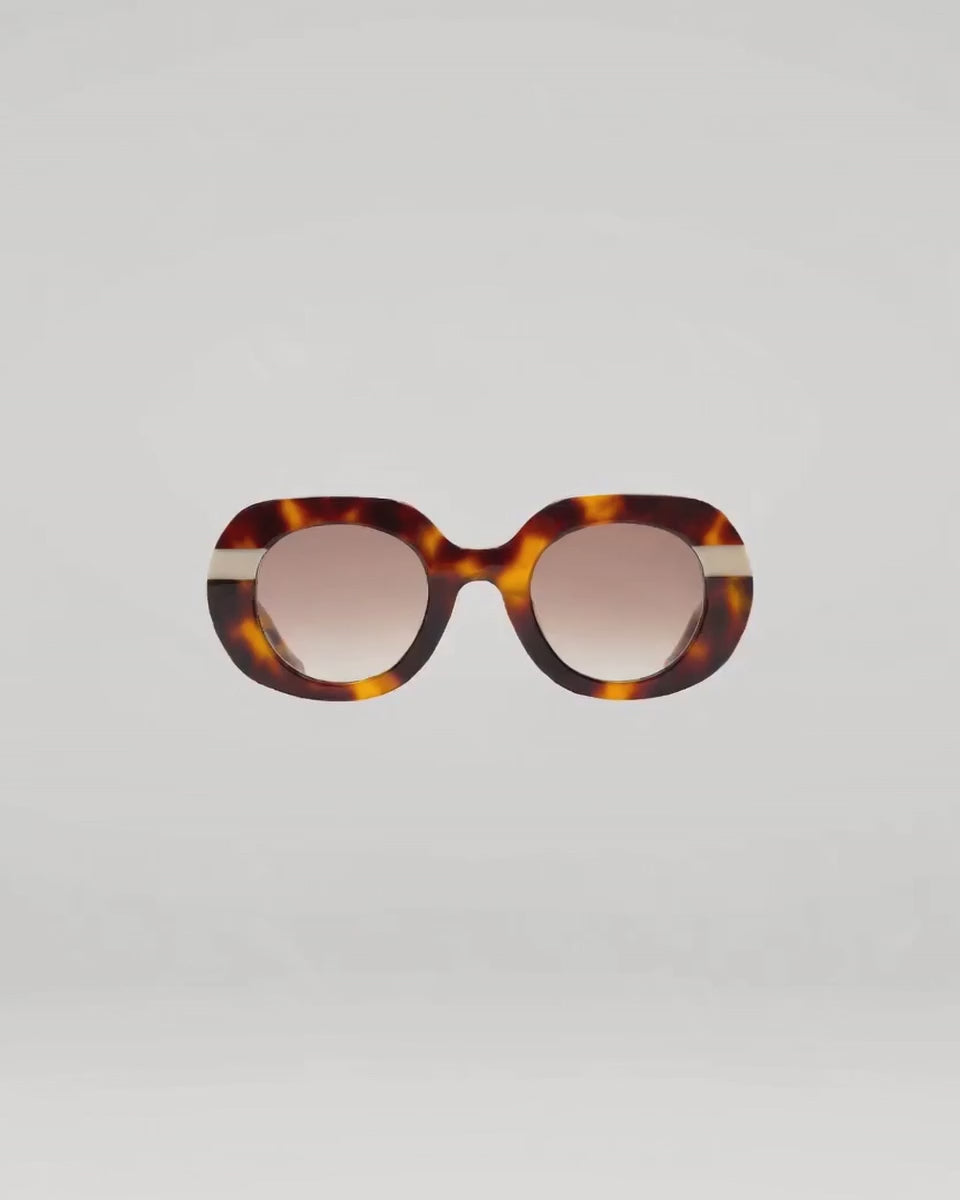 Lunettes de soleil Elin Ecaille — vue à 360°