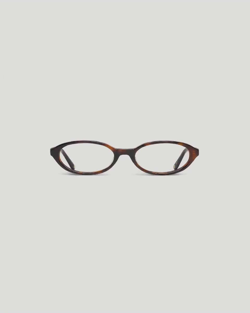 Lunettes de vue Ashbury Ecaille — monture ovale acétate, vue à 360°