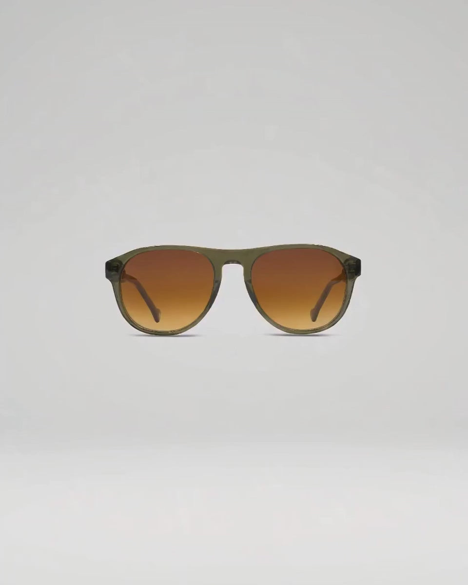 Lunettes de soleil Seymour Olive — vue à 360°
