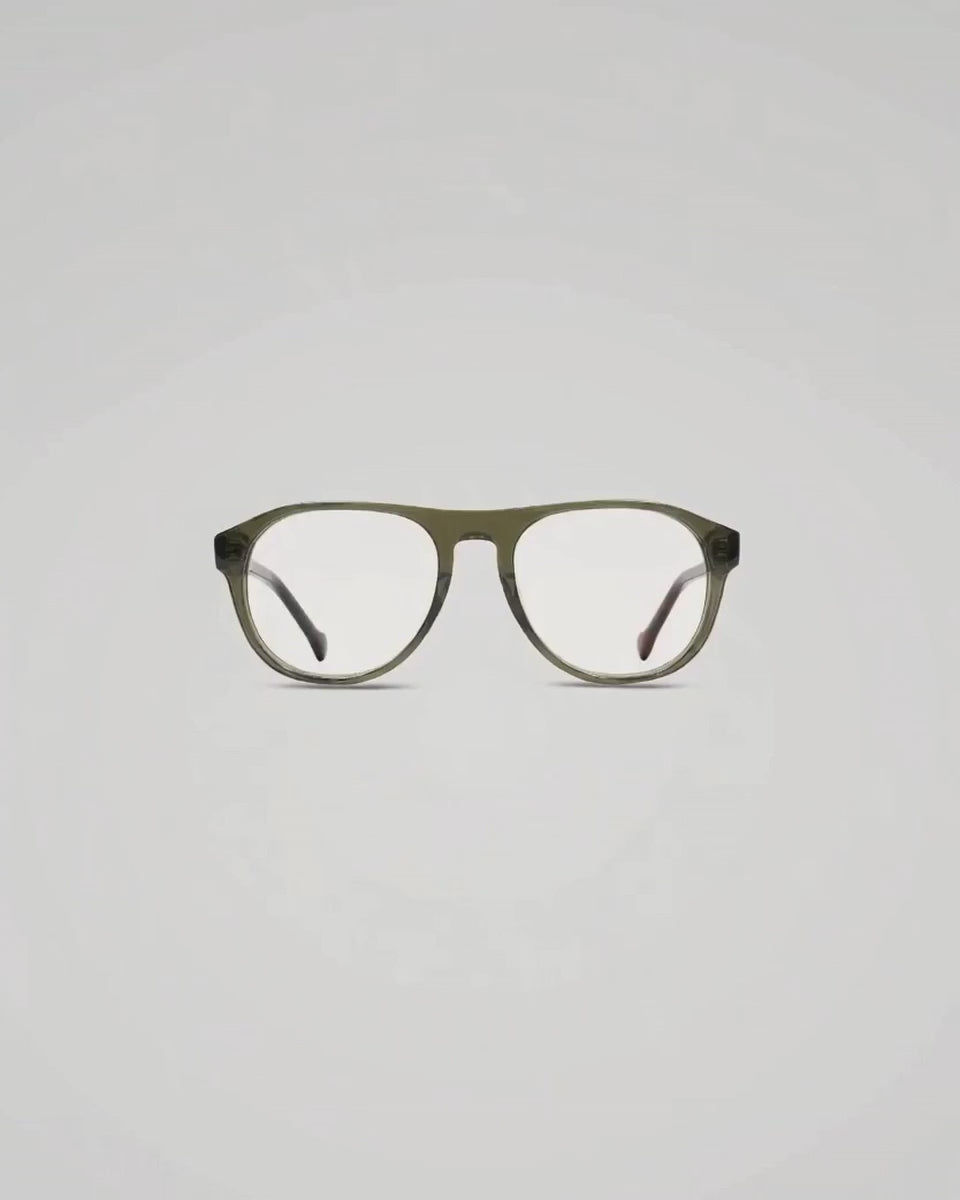 Monture optique Seymour Olive — vue à 360°