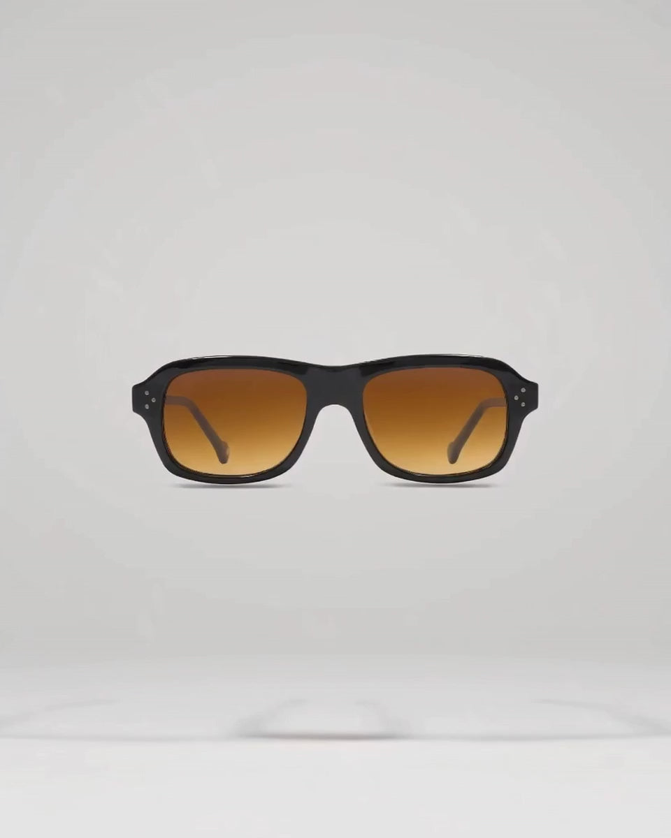 Lunettes de soleil Cade Noir — vue à 360°