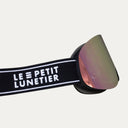 MEGÈVE 1110 Ski mask Black and Pink Le Petit Lunetier