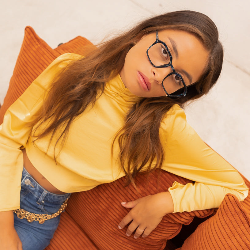 Jim.H Bleu Écaille - Lumière Bleue