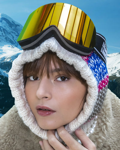 VAL D'ISERE 1850 Orange Ski Mask